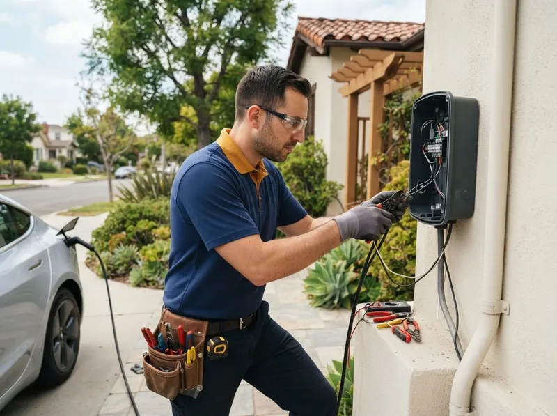 Level 2 EV Charger Installation in los angeles, CA